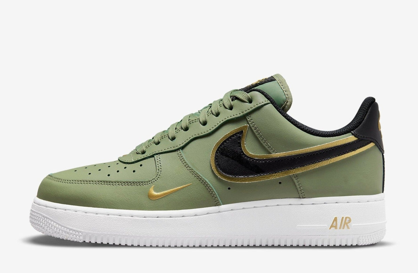 Air Force 1 Low '07 LV8 Double Swoosh Olive Gold Black