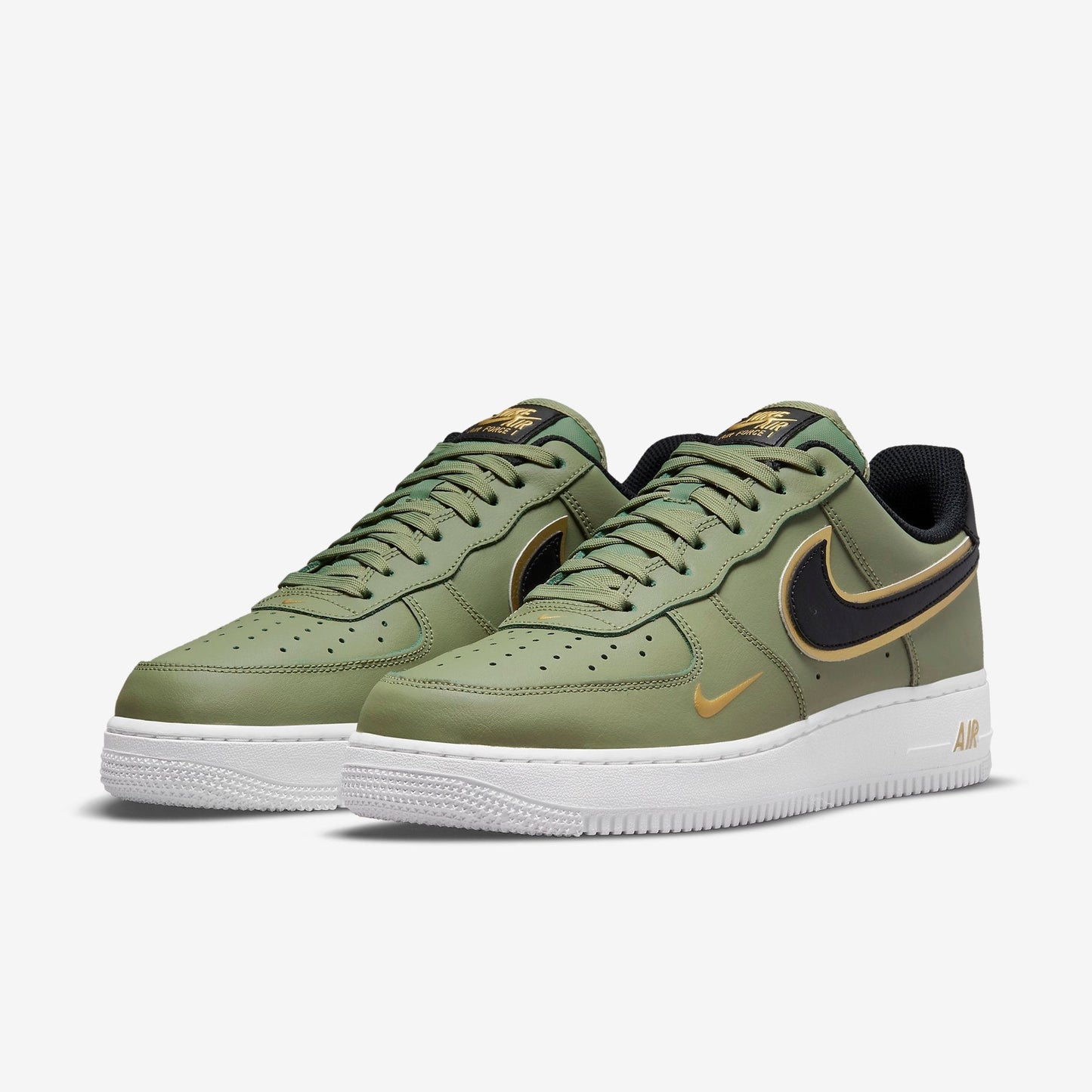 Air Force 1 Low '07 LV8 Double Swoosh Olive Gold Black