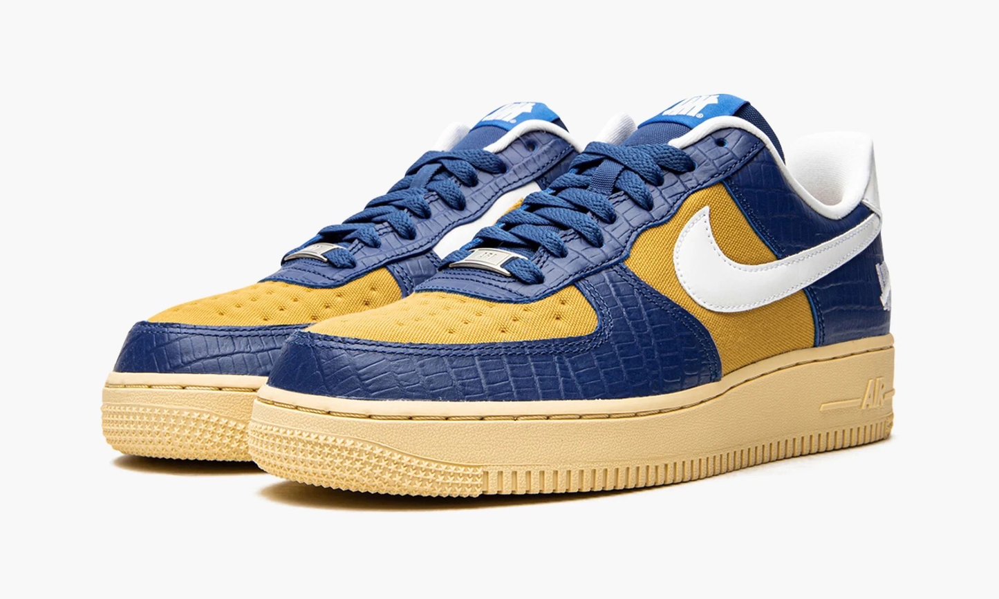 Air Force 1 Low SP Undefeated 5 On It Blue Yellow Croc